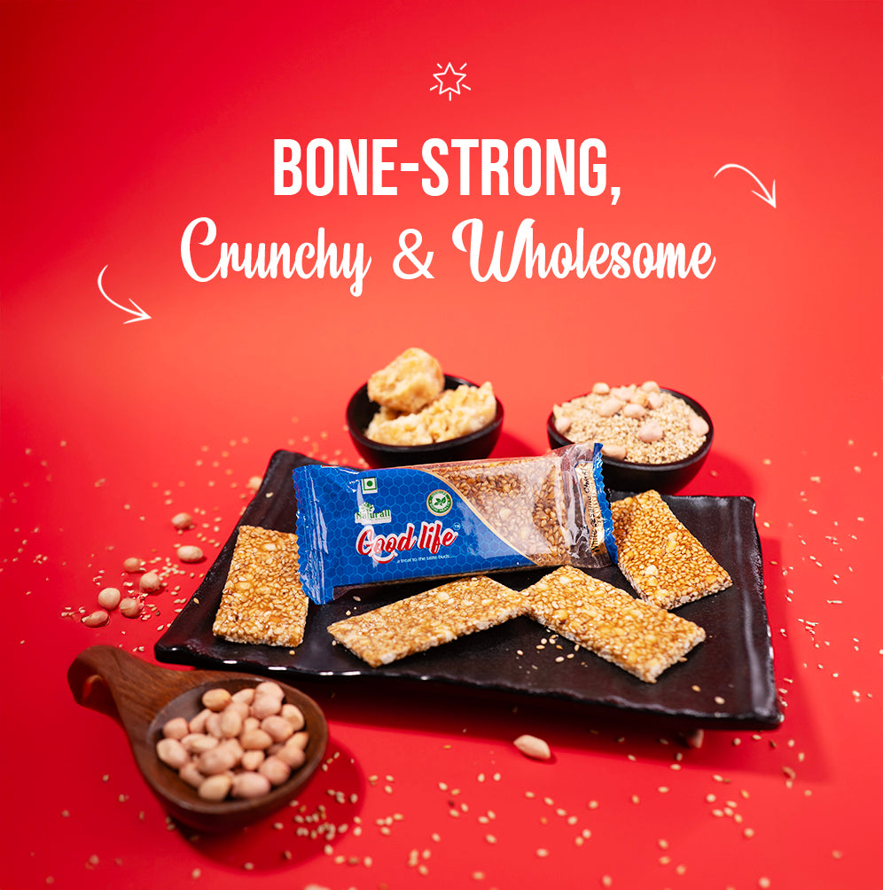 White Sesame Chikkis - Snack Strong, Stay Strong